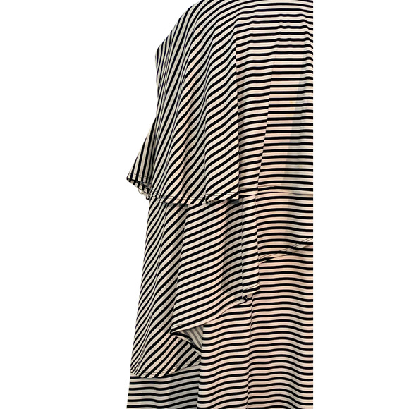 3-FOR-$30 Lane Bryant Plus Sz 18-20 Tank Dress Elastic Straps Ruffles Striped - Picture 7 of 13